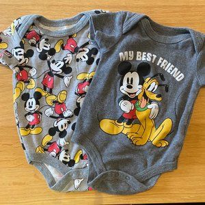 Pair of Mickey Bodysuits 💚2 for 20💚